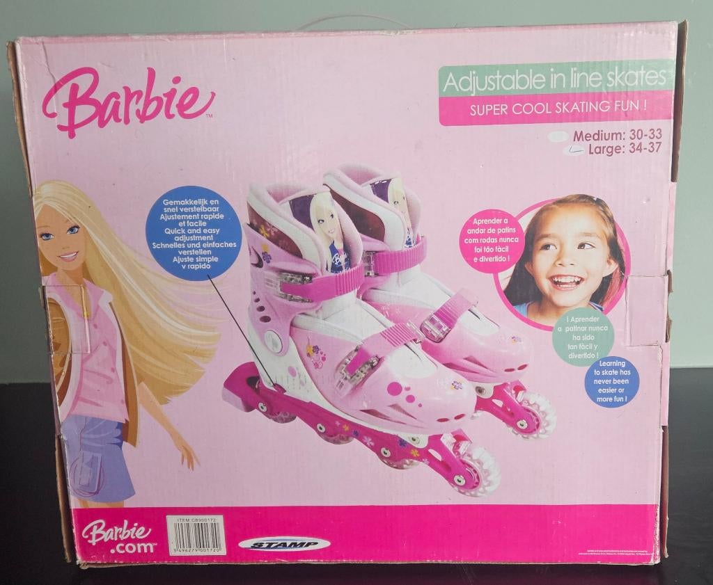 inline skates Barbie, Ophalen, Verstelbaar
