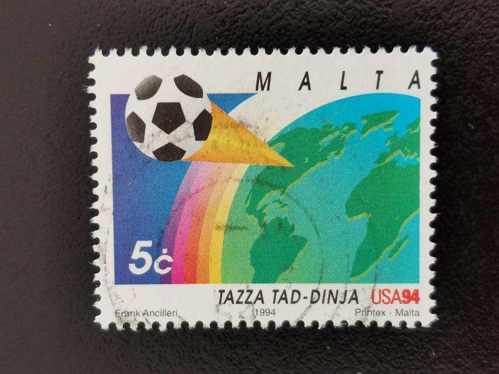 Malta 1994 - sport - voetbal Wereldbeker USA - UIT BLOK, Postzegels en Munten, Ophalen of Verzenden, Malta, Gestempeld