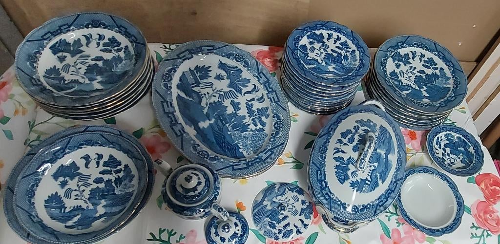 vintage Willow patroon los servies, Antiek en Kunst, Ophalen