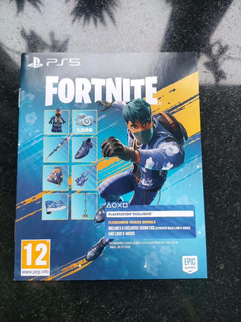 PS5 Fortnite Flowering Chaos Bundle Code, Ophalen, Nieuw, Playstation 5