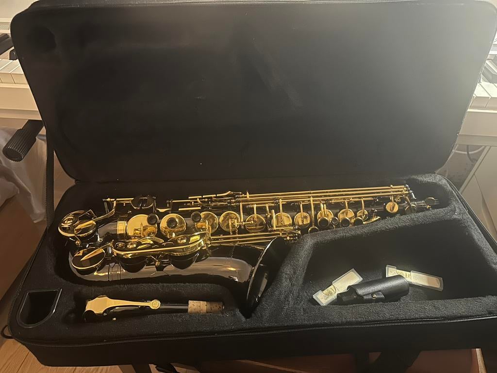 Thomann Saxofone, Ophalen of Verzenden, Zo goed als nieuw, Alt, Met koffer
