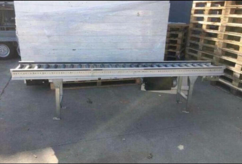 aangedreven rollerbaan rollenband transportband bocht rolban, Ophalen