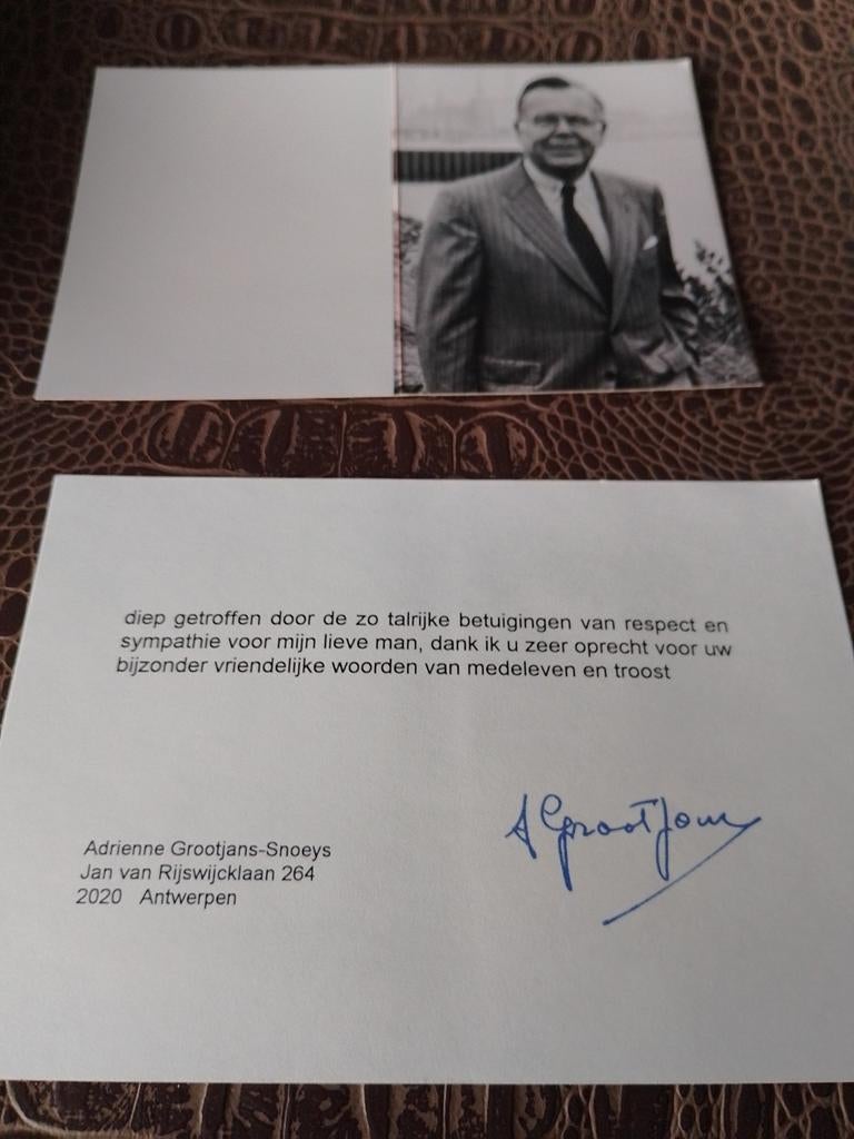Frans Grootjans, Verzamelen, Bidprentjes en Rouwkaarten, Ophalen of Verzenden