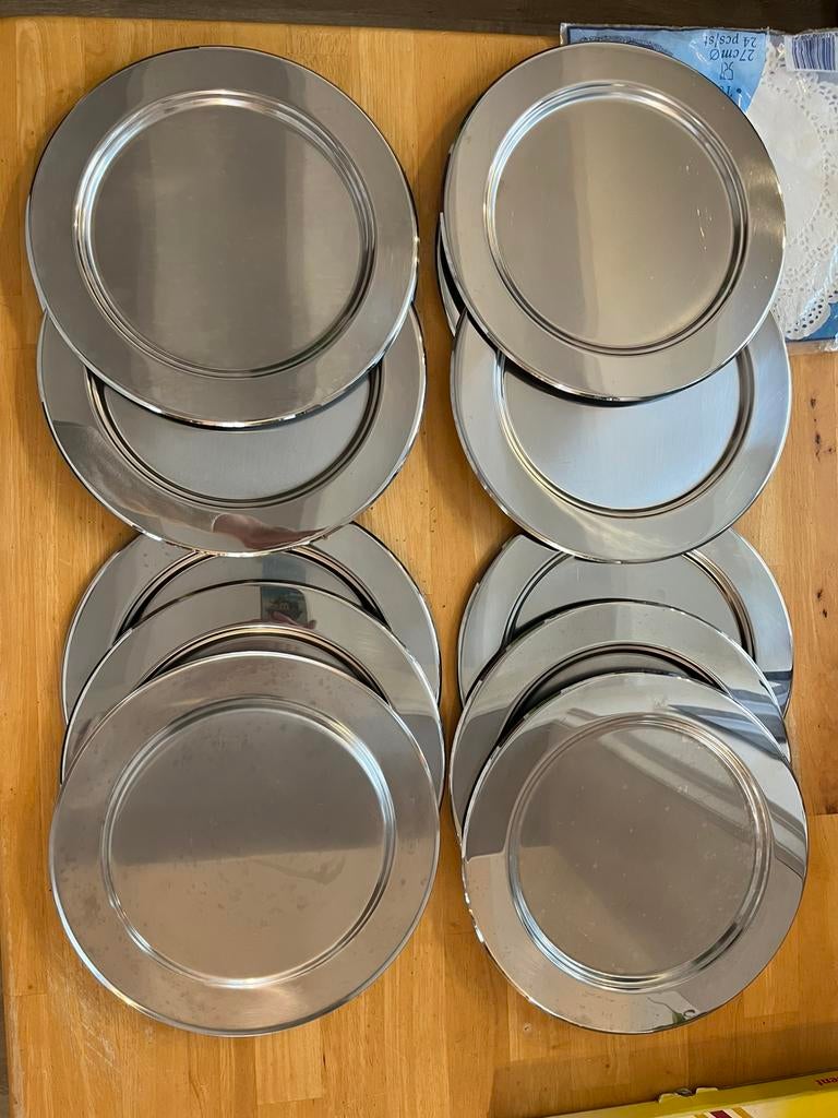 Sous assiettes AMC lot de 12, Enlèvement, Utilisé, Autres types, Autres matériaux