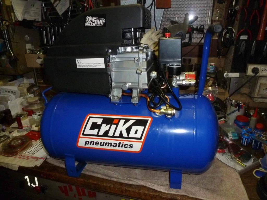 compresseur capacité 8 bar - 50 Lit- Criko encore garanti, Enlèvement