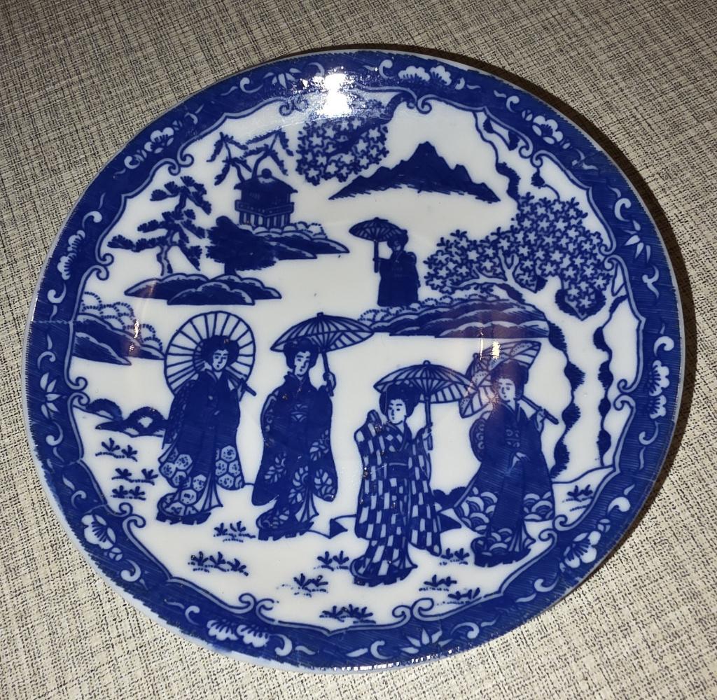Japans porseleinen theeschoteltje, ong.1930, met merkteken, Verzamelen, Ophalen of Verzenden, Zo goed als nieuw
