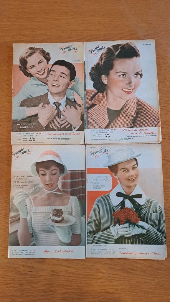 Vrouw en huis '50s tijdschrift, Verzamelen, Tijdschriften, Kranten en Knipsels, Ophalen