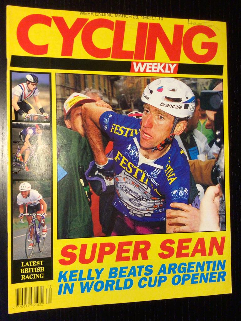 cycling  1992  san remo sean kelly  phil anderson, Verzenden, Zo goed als nieuw