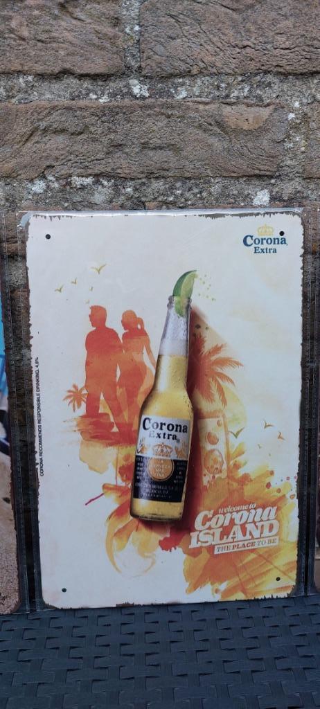 Panneau publicitaire en métal Corona (n 8), Enlèvement ou Envoi, Neuf, Panneau publicitaire