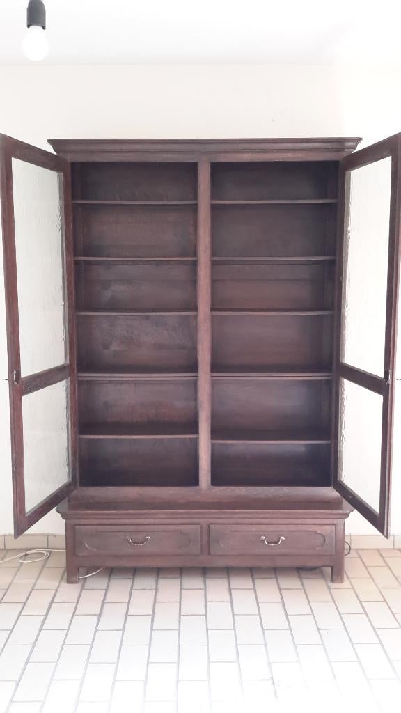 Boekenkast, Ophalen, Glas, Gebruikt, 200 cm of meer