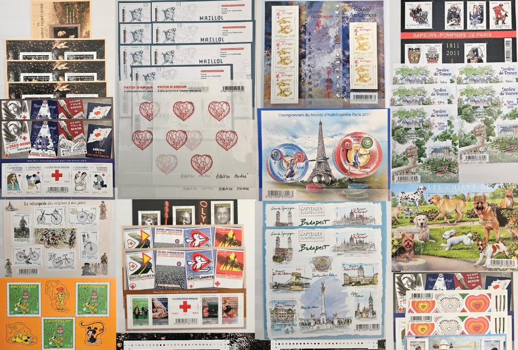 Honderden vellen en postzegelboeken te koop FRANKRIJK, Postzegels en Munten, Ophalen of Verzenden, Postfris