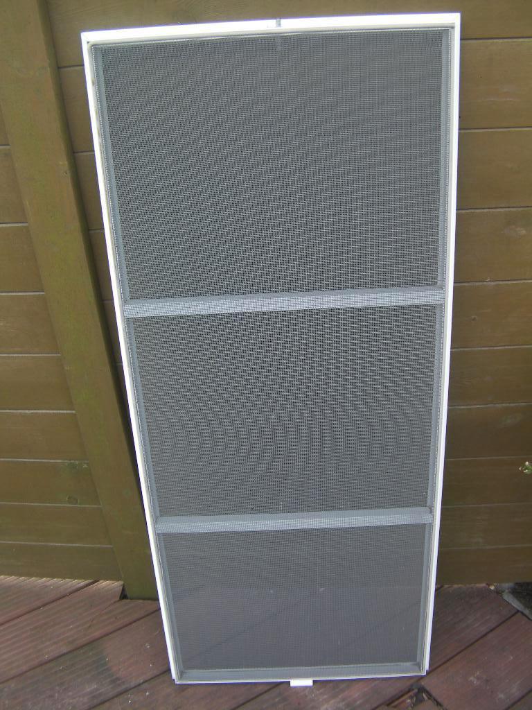 fenêtre à moustiquaire en aluminium,blanche, H1,17m, L 49 cm, Moins de 200 cm, Enlèvement, Utilisé, Moins de 80 cm