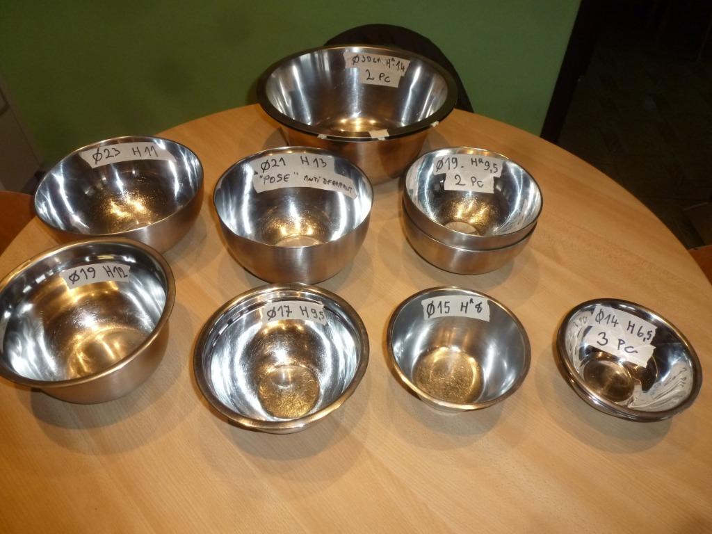 Chaudron et bols  en Inox pour travaux du chocolat, Articles professionnels, Horeca | Équipement de cuisine, Mobilier en inox