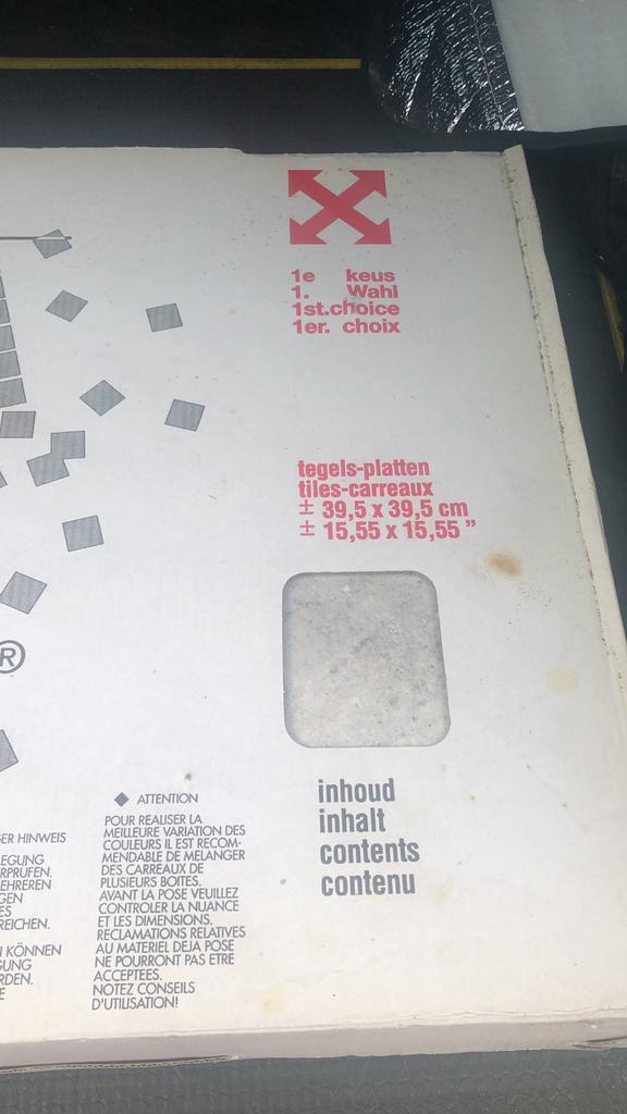 Vloertegel 40x40, Ophalen, Keramiek, Nieuw, 5 tot 10 m²