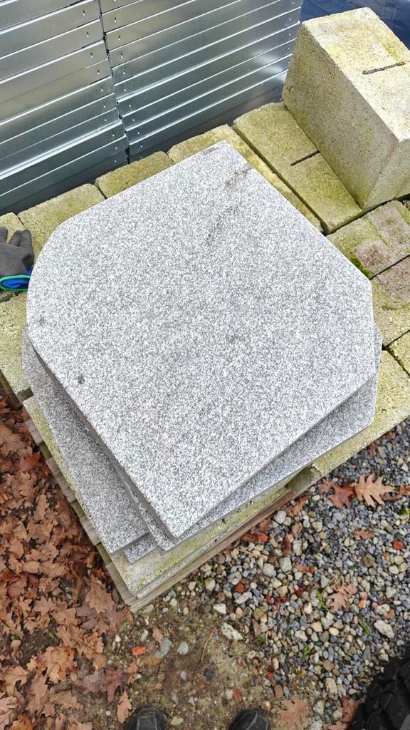 Parasolvoet tegels, Ophalen, Zo goed als nieuw, Parasolvoet
