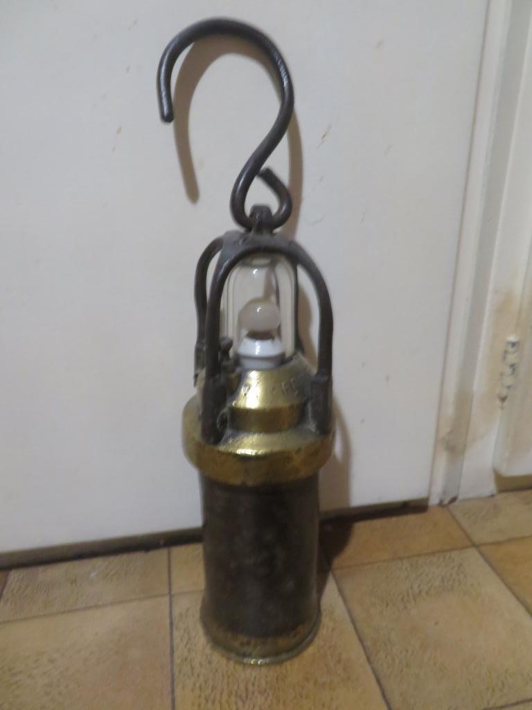 Authentieke mijnwerkerslamp, Antiek en Kunst, Ophalen