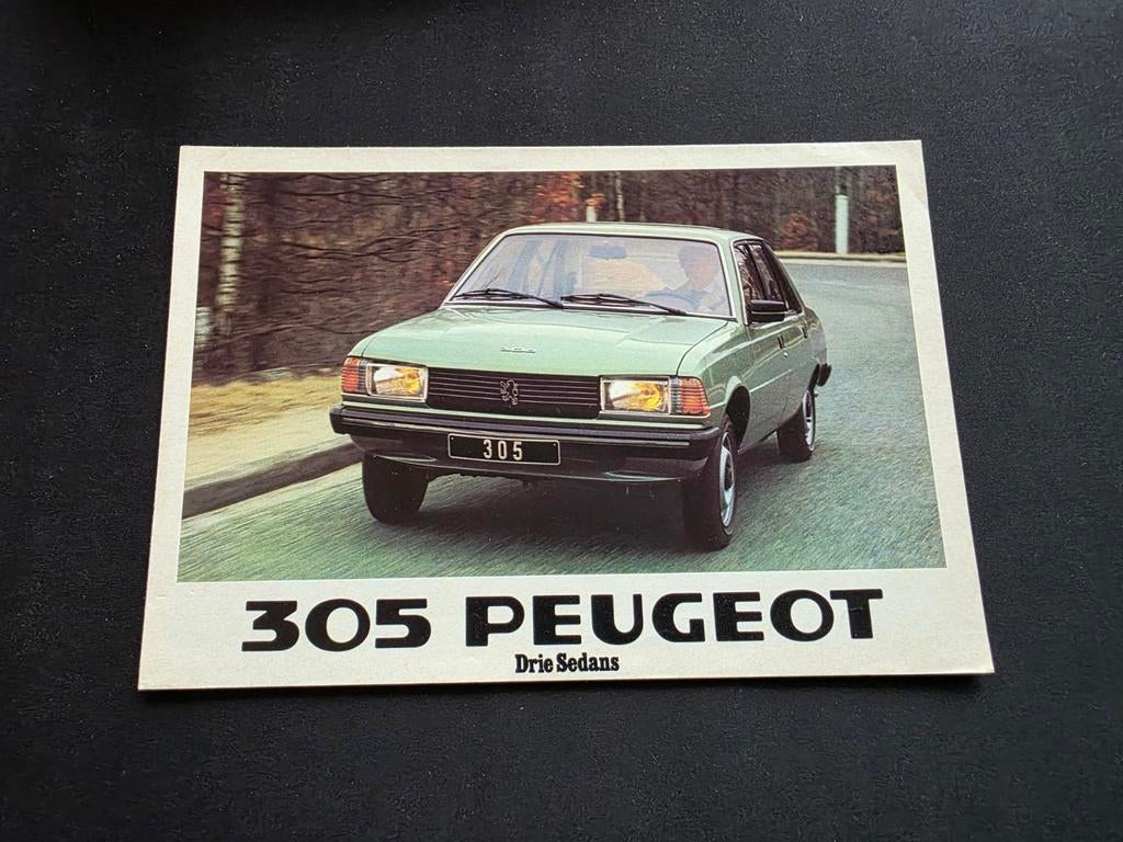 Brochure Peugeot 305 1979, Ophalen of Verzenden, Peugeot