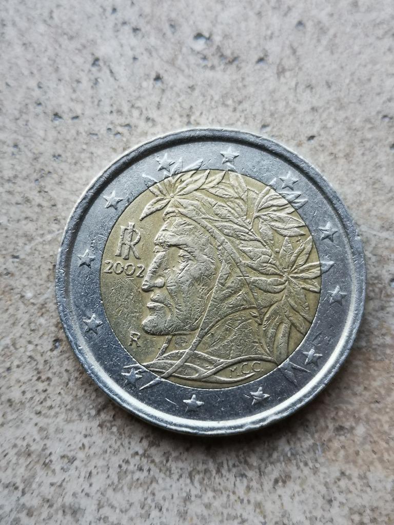 Pièce de 2 euros Italie 2002, Enlèvement ou Envoi, Italie