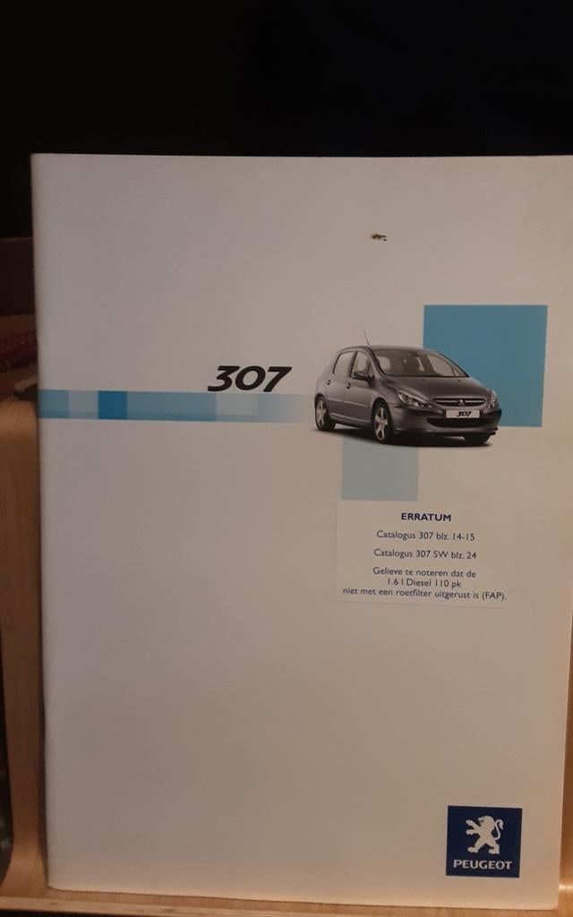 PEUGEOT 307 brochure, Livres, Autos | Brochures & Magazines, Enlèvement ou Envoi, Peugeot