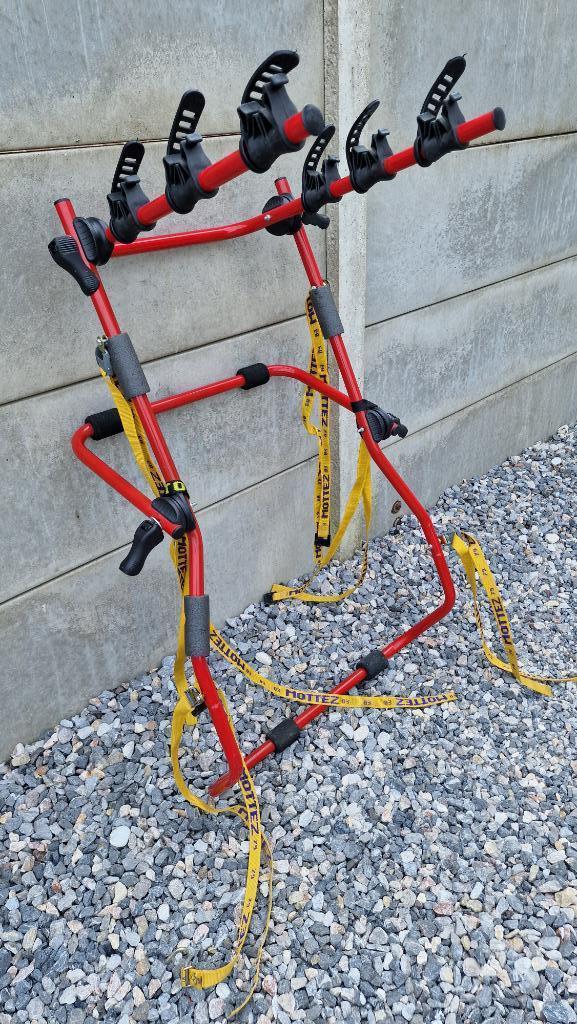 Porte-vélos de coffre suspendu MOTTEZ pour 3 vélos, Auto diversen, Fietsendragers, Ophalen, 3 fietsen of meer, Gebruikt