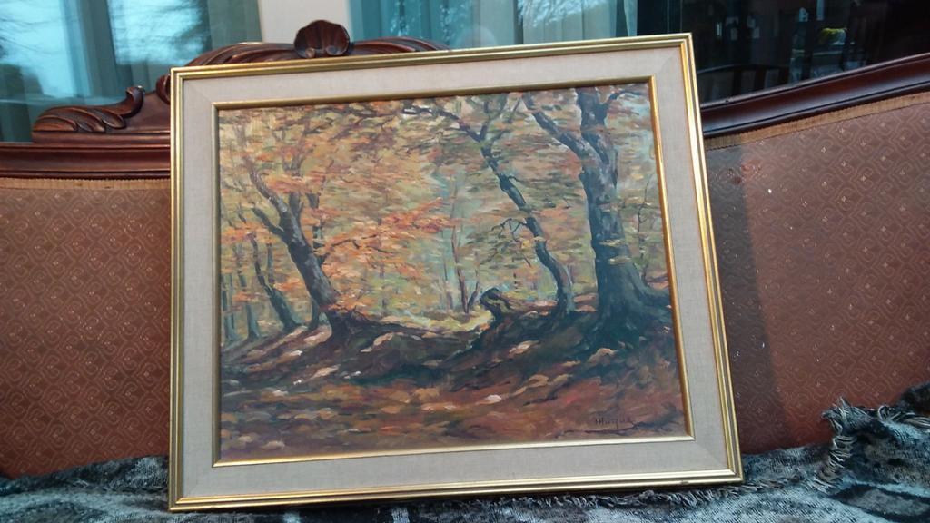 Toiles d’Ivan Huque peintre spadois., Enlèvement