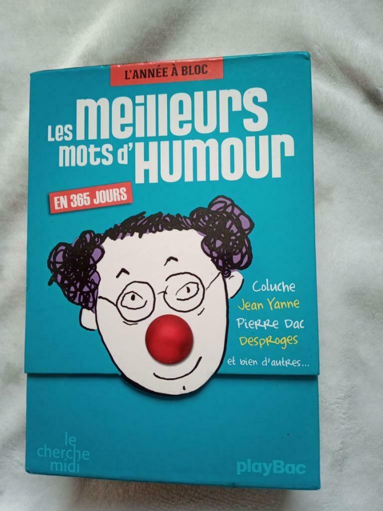 Livre les meilleurs mots de l humour en 365 jours calendrier, Enlèvement ou Envoi, Coluche Desproges pierre dac