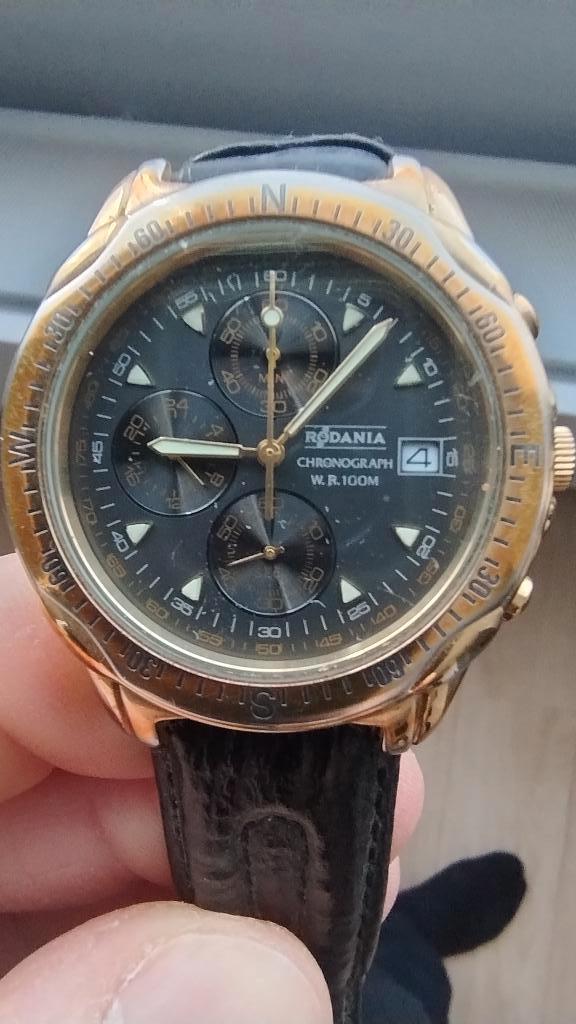 horloge Rodania, Montre-bracelet, Autres marques, Cuir, Acier