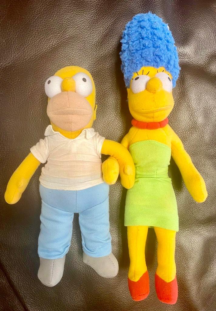 Knuffels Homer& Marge Simpson van The Simpsons, Enlèvement ou Envoi, Comme neuf