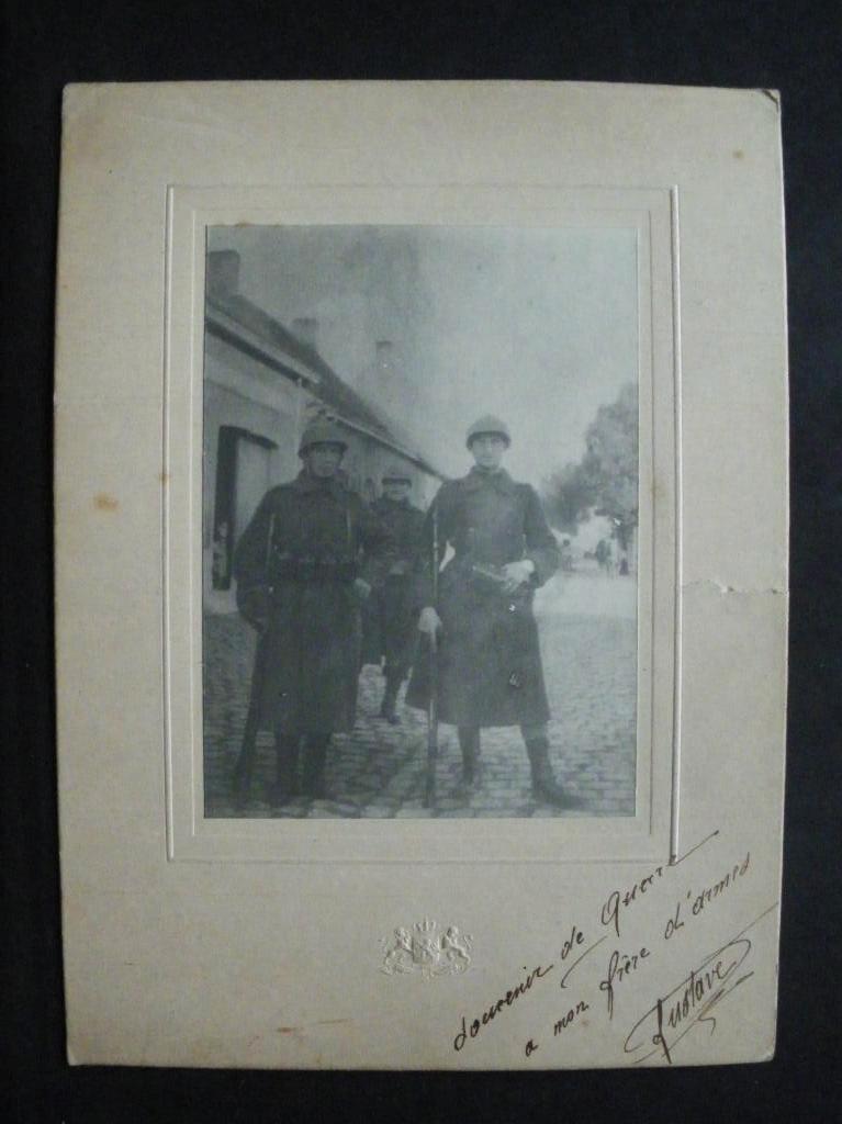 Photo dédicacée frères d'armes belges en équipement Gomez, Envoi, Armée de terre, Photo ou Poster