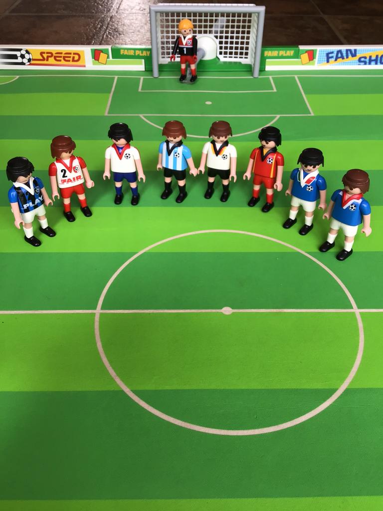 Playmobil Voetbalspelers,, voetballers, Kinderen en Baby's, Speelgoed | Playmobil, Zo goed als nieuw, Ophalen of Verzenden