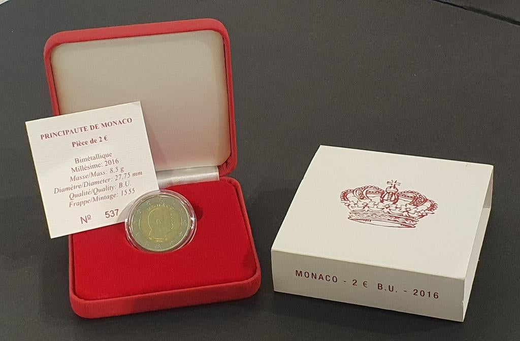 Pièces de 2 euros Monaco (2 articles = livraison gratuite), Enlèvement, Monaco