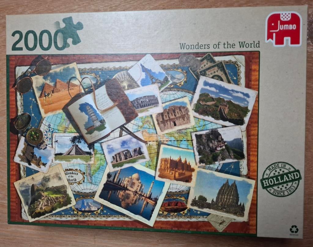 Jumbo puzzel Wonders of the world - 2000 stuks., Ophalen of Verzenden, Zo goed als nieuw