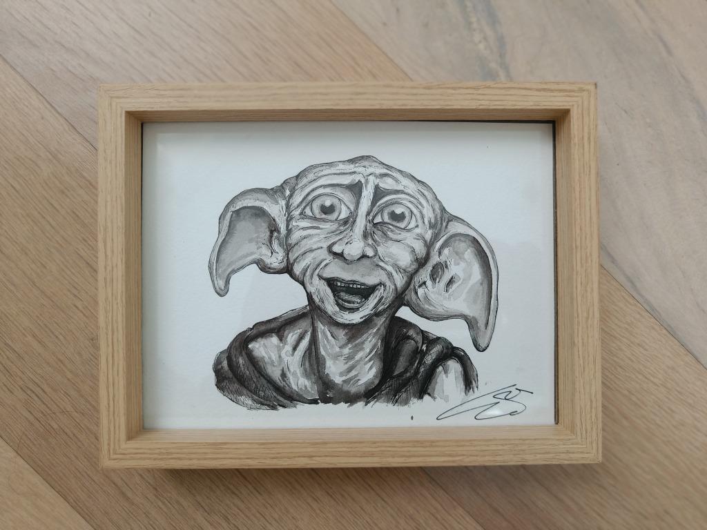 Tekening Dobby authentiek, geen replica, Ophalen, Nieuw, Overige typen