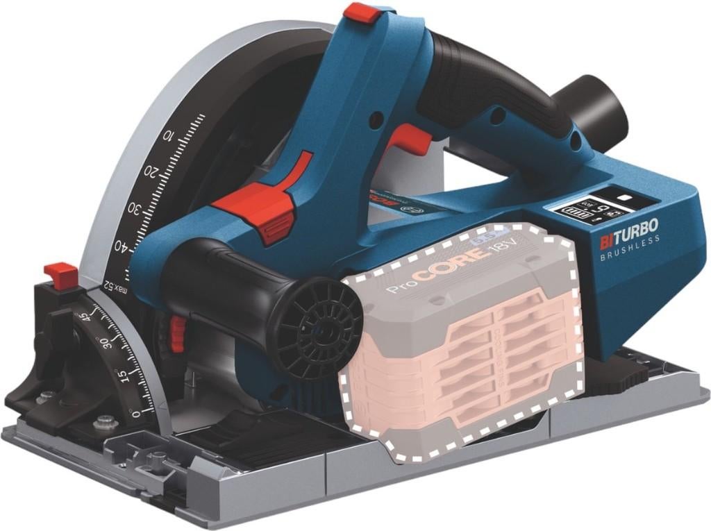 Scie plongeante sur batterie Bosch Pro GKT 18v-52, Bricolage & Construction, Moins de 600 watts, 30 à 70 mm, Comme neuf, Enlèvement