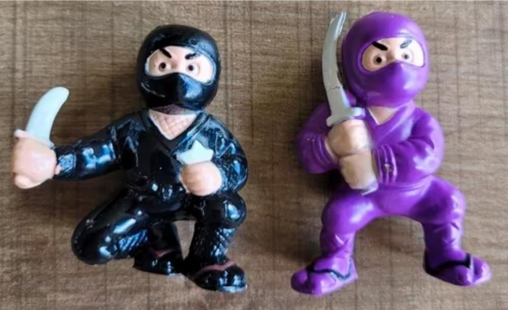 Ninja's: 2 figuurtjes, Ophalen of Verzenden, Zo goed als nieuw