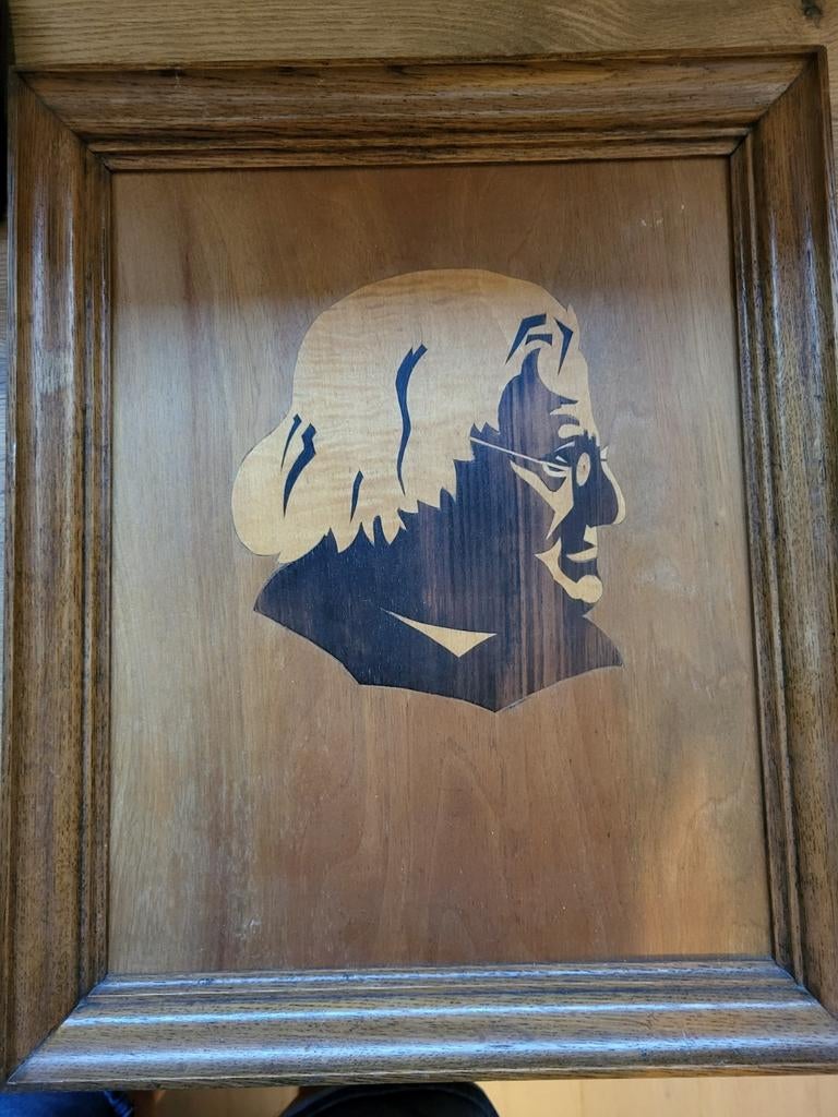 Mooie marqueterie van Hugo Verriest, Ophalen of Verzenden