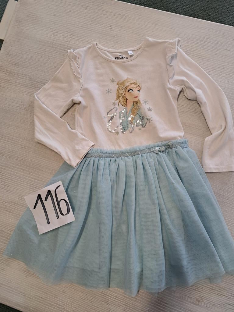 Jurk elsa. 116, Kinderen en Baby's, Ophalen of Verzenden, Zo goed als nieuw