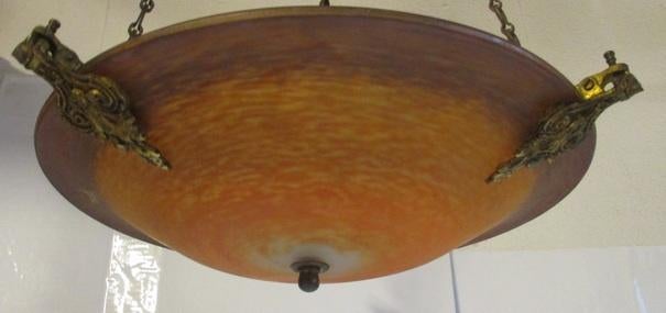 art deco pate de verre lamp Delatte Nancy, Antiek en Kunst, Verzenden