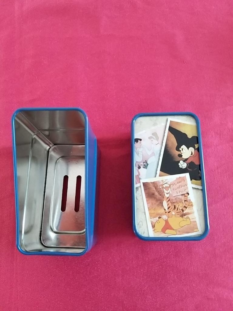 Disney Mickey Cinderella Winnie Tigger Spaarpot Blauw Nieuw, Ophalen of Verzenden, Nieuw, Metaal of Blik, Strip- of Tekenfilmfiguur