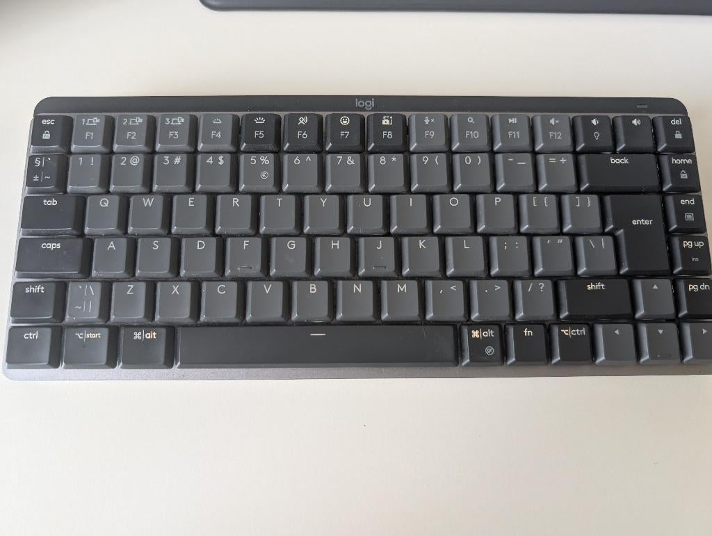 Logitech MX Mechanical Mini QWERTY US INT'L, Computers en Software, Multimediatoetsen, Logitech, Ophalen of Verzenden, Zo goed als nieuw
