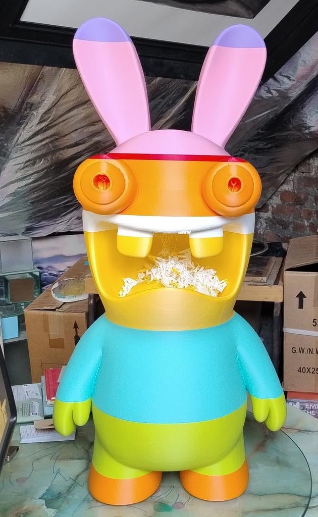 Lapin crétin géant multicouleur, Enlèvement, Comme neuf