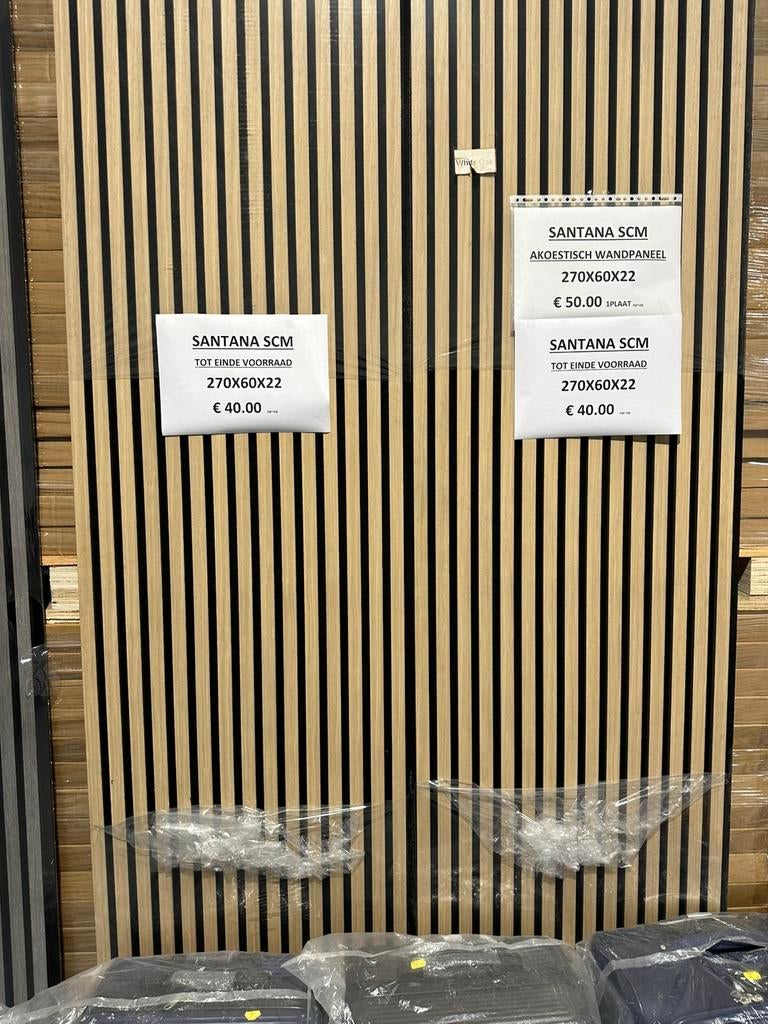 Akoestische wandpanelen 270x60x22 €35 Grote actie, Ophalen, Nieuw