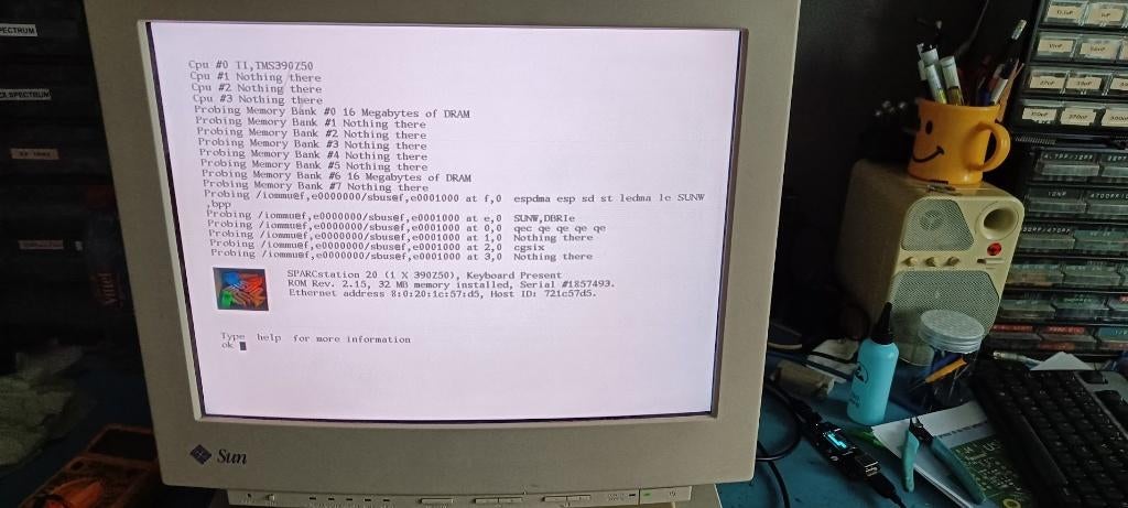 Moniteur SUN pour SparkStation RARE, Enlèvement ou Envoi, Utilisé