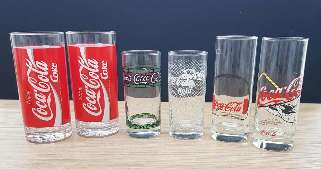 COCA-COLA glazen, Ophalen of Verzenden, Zo goed als nieuw, Overige typen