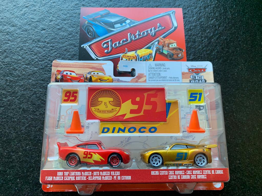 Disney Cars Roadtrip lightning McQueen & trainer Cruz Rami, Ophalen of Verzenden, Nieuw