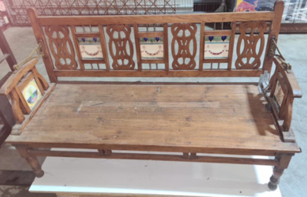 Indische vintage zitbanken, Ophalen