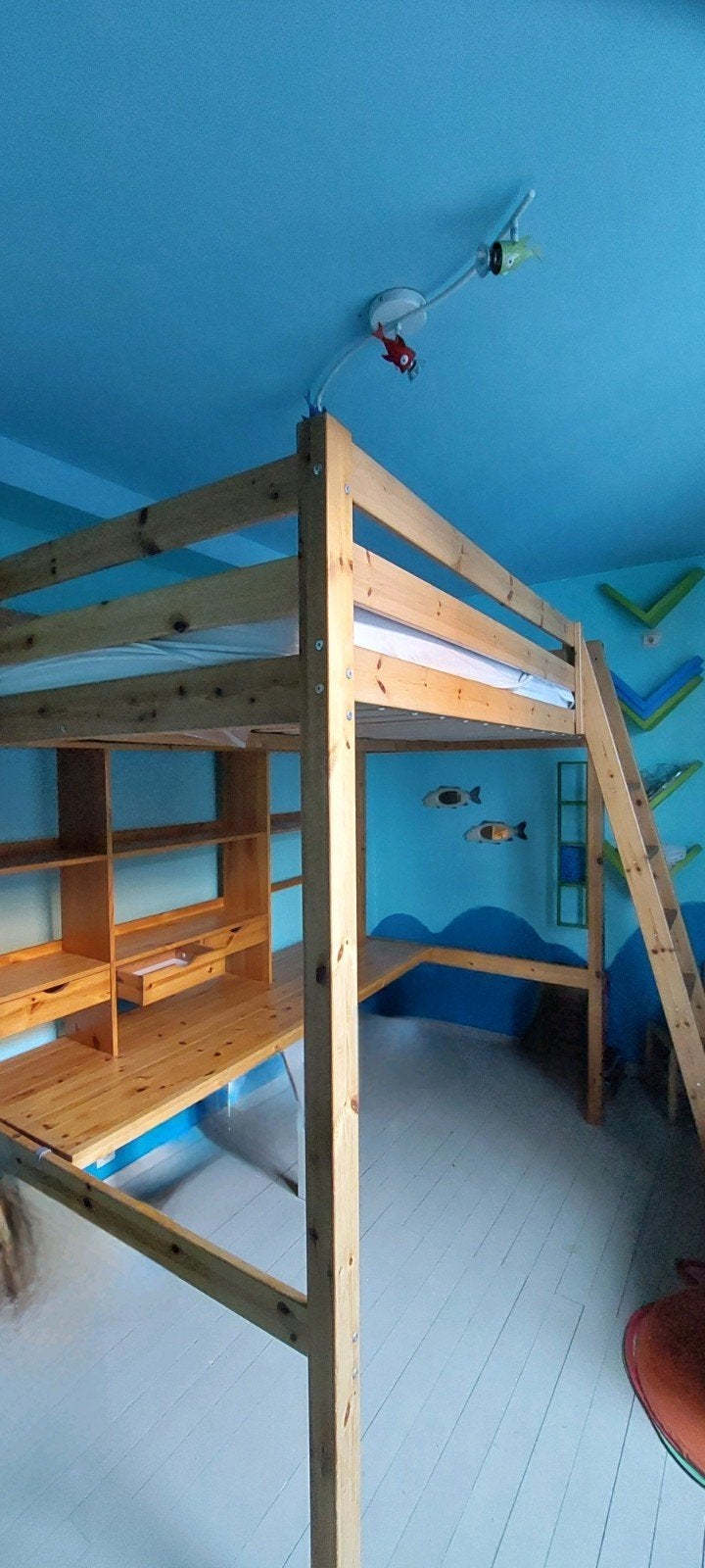 Ikea hoogslaper Storå 140-200 cm, 200 cm de hauteur ou plus, Queen size, 140 cm, Enlèvement
