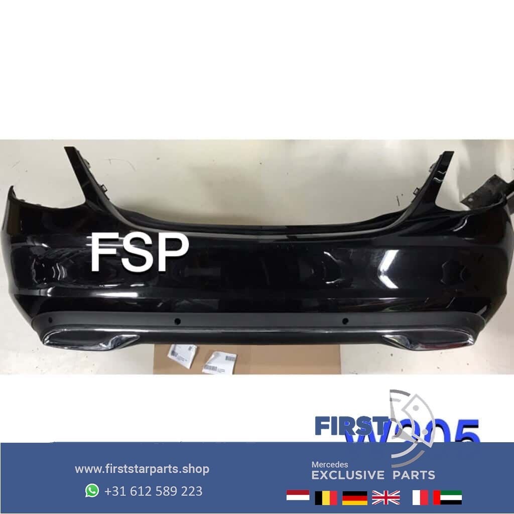 W205 Achterbumper Mercedes C Klasse 2014-2020 origineel zwar, Auto-onderdelen, Gebruikt, -, Ophalen of Verzenden, Achter