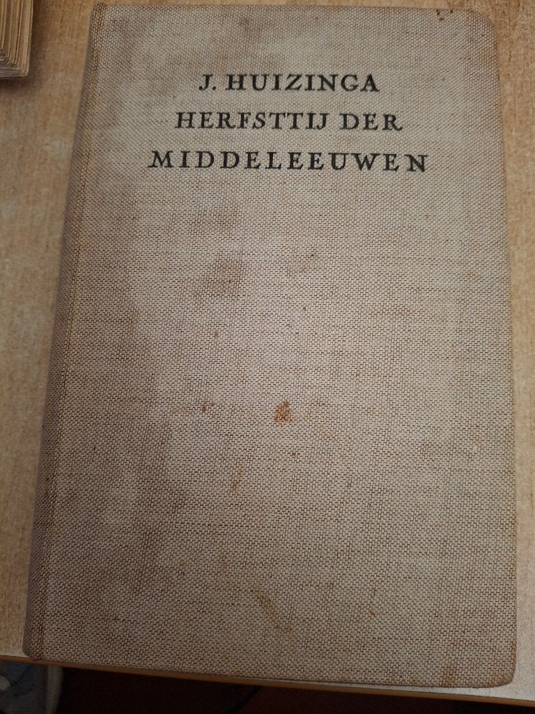 Herfsttij der middeleeuwen, Enlèvement ou Envoi, J Huizinga, Utilisé, 20e siècle ou après