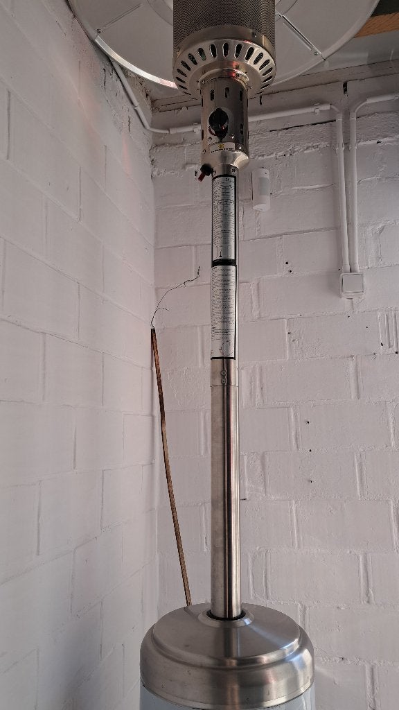 Radiateur de terrasse au gaz, Rotatif, Sol, Comme neuf, Enlèvement